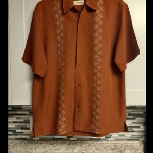 Cubavera embroidered button down Shirt